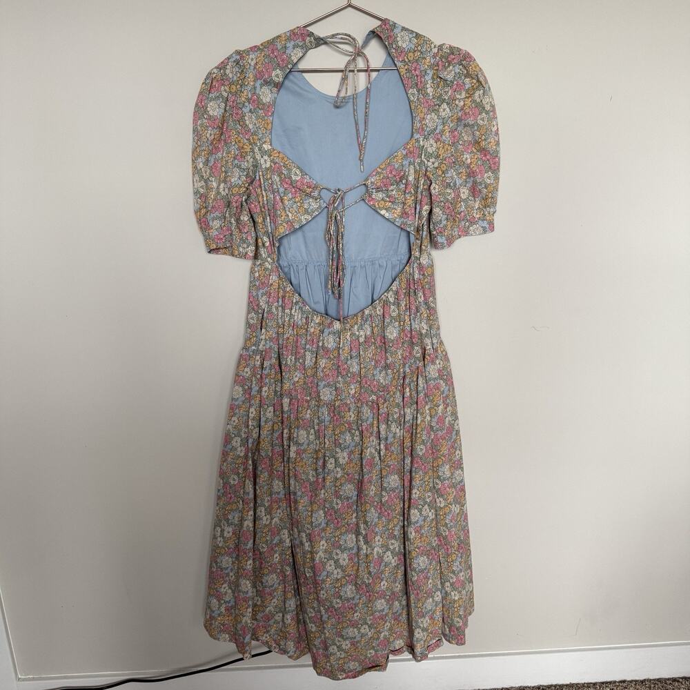 Anthropologie En Saison Women Cottagecore Dress Large Midi Peasant Boho Romantic - Picture 8 of 8